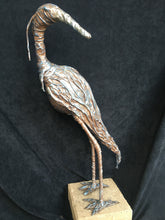 Load image into Gallery viewer, Small Garden Heron using Bronze Paverpol
