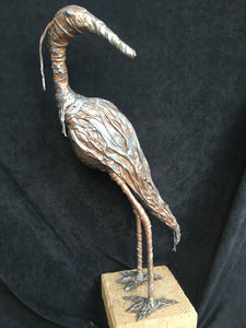 Small Garden Heron using Bronze Paverpol